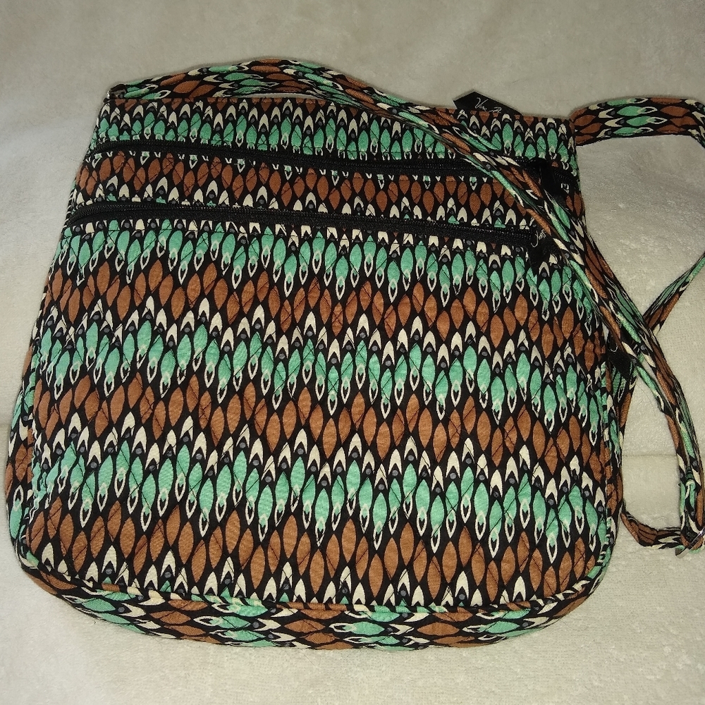 Vera Bradley Sierra stream tripple zip hipster bag